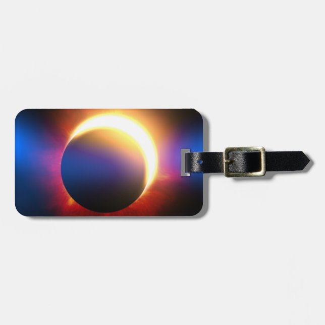 Etiqueta De Bagagem Eclipse Solar (Frente Horizontal)