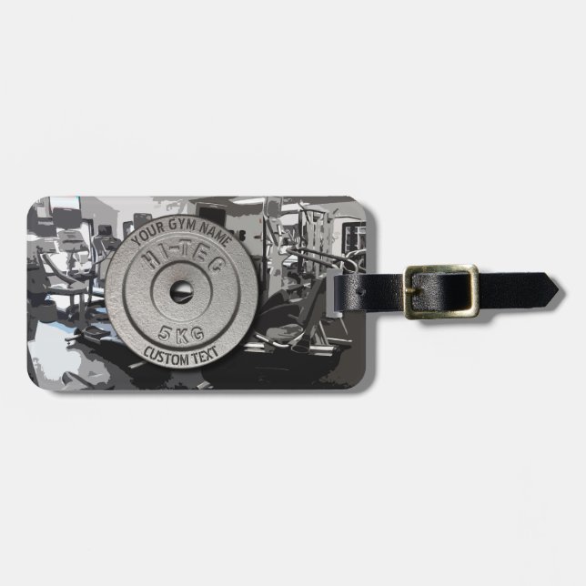 Etiqueta De Bagagem Edição cinzenta engraçada da malhação do (Frente Horizontal)