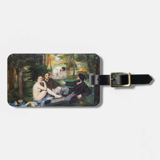 Etiqueta De Bagagem Edouard Manet - Almoço na Relva (Frente Horizontal)