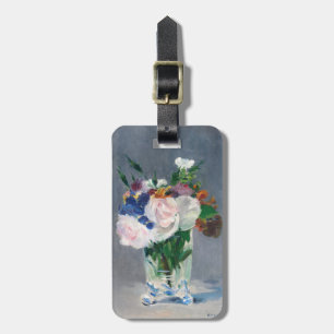 Etiqueta De Bagagem Edouard Manet - Flores em um vaso de cristal