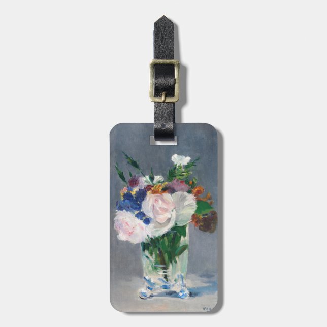 Etiqueta De Bagagem Edouard Manet - Flores num Vaso Cristal (Frente Vertical)