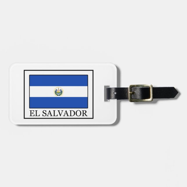 Etiqueta De Bagagem El Salvador (Frente Horizontal)