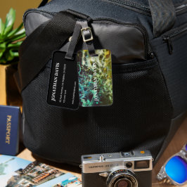 Etiqueta De Bagagem Electric Light Lines Gradient Abstract.