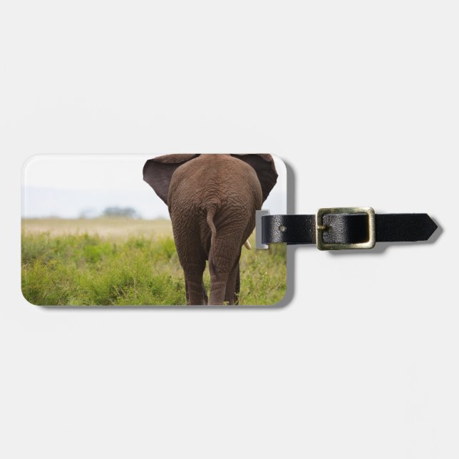 Etiqueta De Bagagem Elefante (Frente Horizontal)