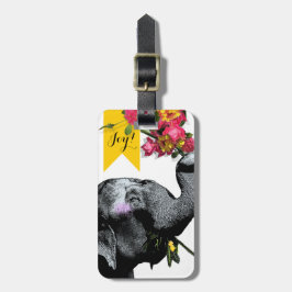 Etiqueta De Bagagem Elefante alegre - vidas da liberdade!