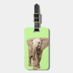 Etiqueta De Bagagem Elefante bonito do bebê