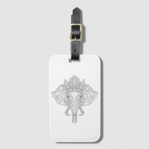 Etiqueta De Bagagem Elefante Zendoodle principal