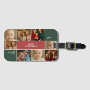 Etiqueta De Bagagem elegância grande colagem de foto personalizada da