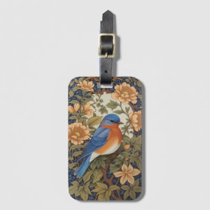 Etiqueta De Bagagem Elegante Bluebird Oriental William Morris Inspirou