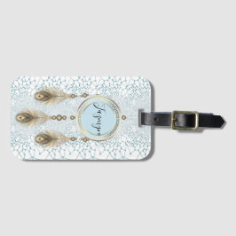 Etiqueta De Bagagem Elegante Dreamcatcher Abstrato Personalizado