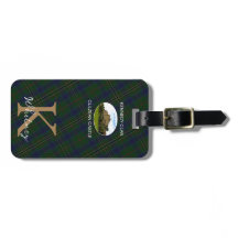 Elegante Kennedy Clan Tartan Monogrammed