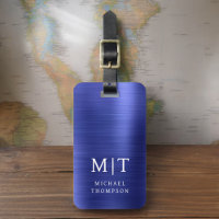 Elegante Metálico Bruto, Marinho, Azul