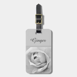 Etiqueta De Bagagem Elegante Name Rosa