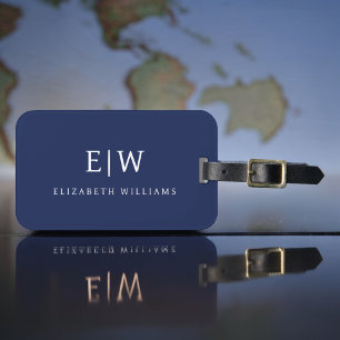 Etiqueta De Bagagem Elegante Profissional Símbolo Simples Minimalista