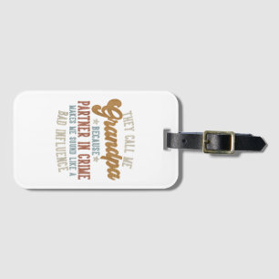 Etiqueta De Bagagem Eles Me Chamam de Vovô Engraçado Dia dos Pais Vovô