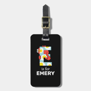 Etiqueta De Bagagem Elmo Alphabet   E Ovos