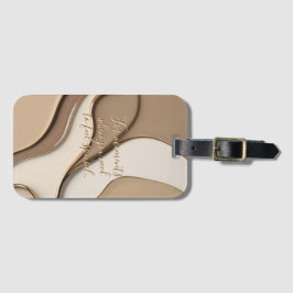 Etiqueta de bagagem em na moda gráfico