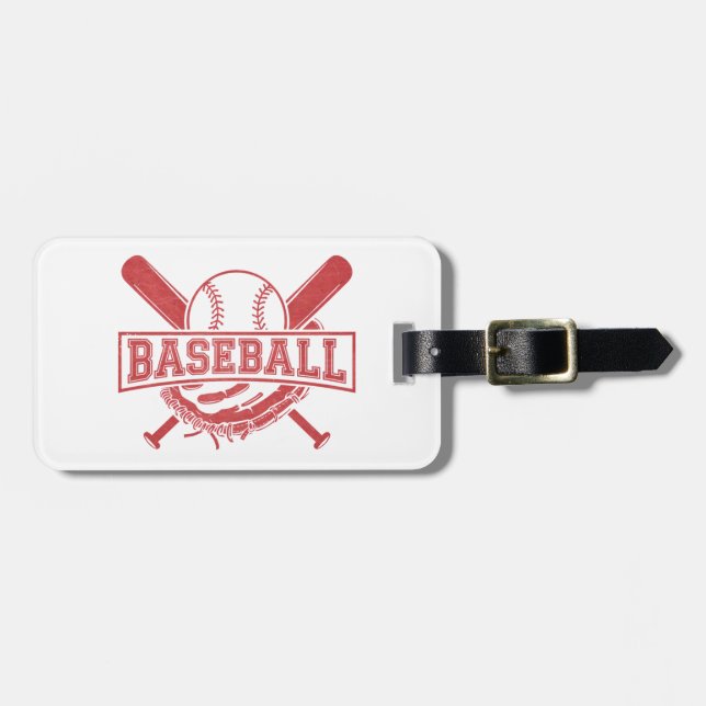 Etiqueta De Bagagem Emblema clássico de baseball (Frente Horizontal)