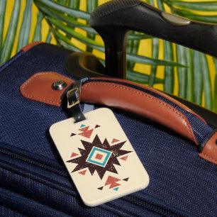 Etiqueta De Bagagem Emblema de Diamante Boho
