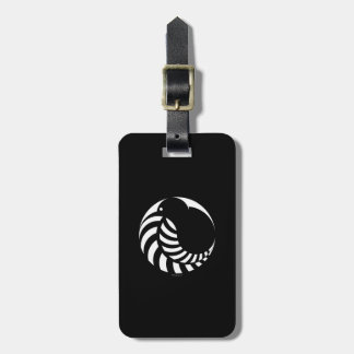 Etiqueta De Bagagem Emblema do quivi de NZ/samambaia de prata