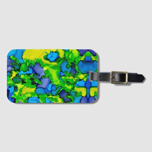 Etiqueta De Bagagem Emerald Bliss (Frente Horizontal)