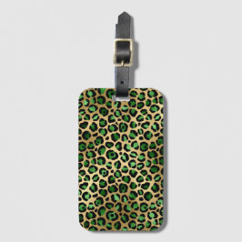 Etiqueta De Bagagem Emerald e Dourado Safari Series Design 8