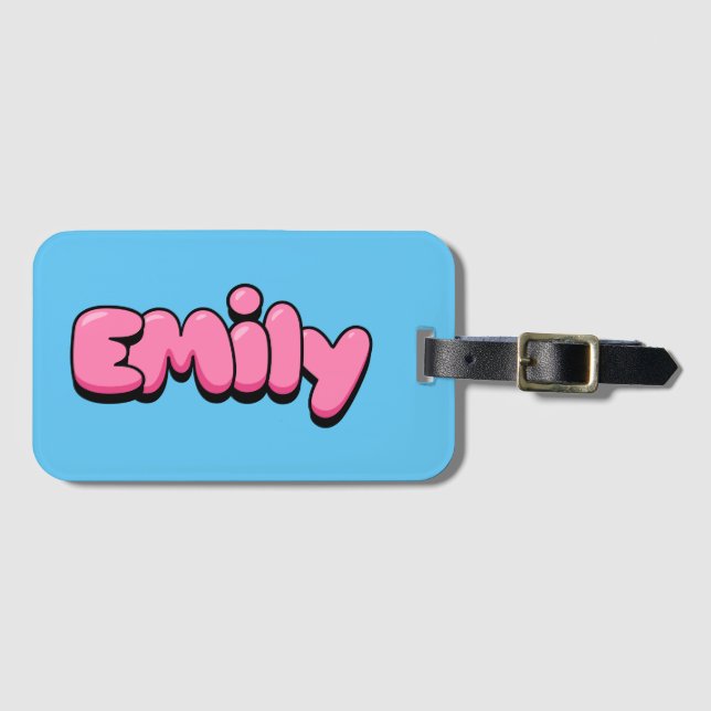 Etiqueta De Bagagem Emily (Frente Horizontal)