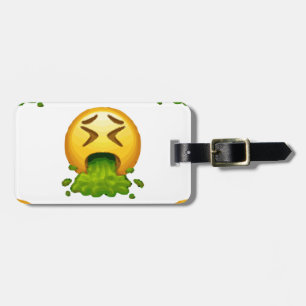 Etiqueta De Bagagem emoji vomitando