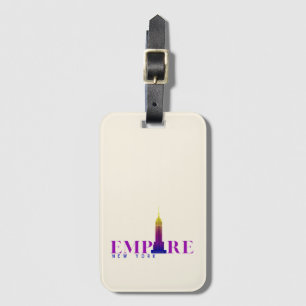 Etiqueta De Bagagem Empire State Building-Nova York-Vibrante