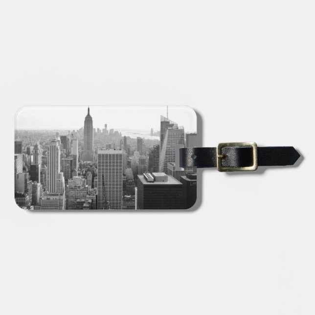 Etiqueta De Bagagem Empire States Building Manhattan (Frente Horizontal)