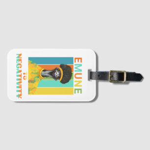 Etiqueta De Bagagem Emu Bird Pun Engraçado - Emune à Negatividade