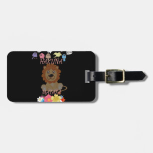 Etiqueta De Bagagem Encantador "Flora and Fauna Hakuna Matata" Bebê Li