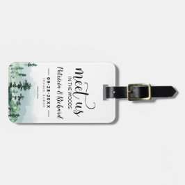 Etiqueta De Bagagem Encontre-Nos No Casamento Externo Salve A Data