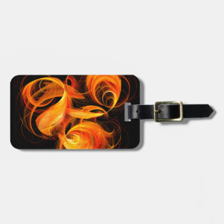 Etiqueta De Bagagem Endereço de Arte de Abstrato Fireball