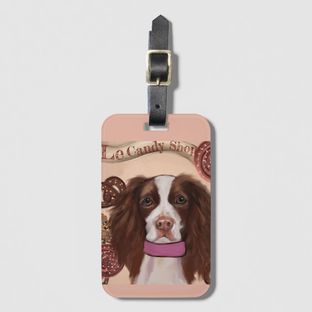 Etiqueta De Bagagem English Springer Spaniel    (Frente Vertical)