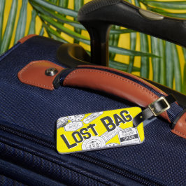 Etiqueta de bagagem engraçada - LOST BAG