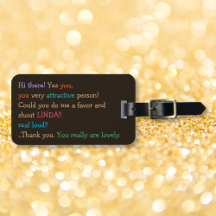 Engraçada Mostra Meu Nome Humor Personalizado Baga