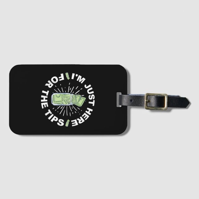 Etiqueta De Bagagem Engraçado Barman (Frente Horizontal)