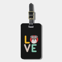 Engraçado Eu Adoro Miniatura Schnauzer Eu Coração