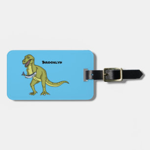 Etiqueta De Bagagem Engraçado ilustração do dinossauro T rex