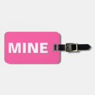 Etiqueta De Bagagem Engraçado Mim Rosa Bagagem