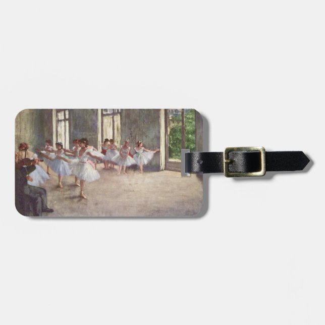 Etiqueta De Bagagem Ensaio de Balé de Degas (Frente Horizontal)