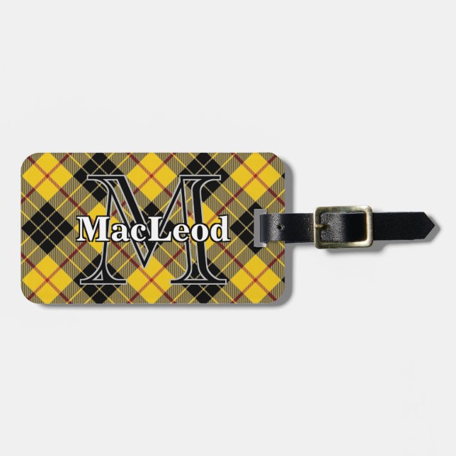 Etiqueta De Bagagem Epic Scotland Clan MacLeod de Lewis Tartan (Frente Horizontal)