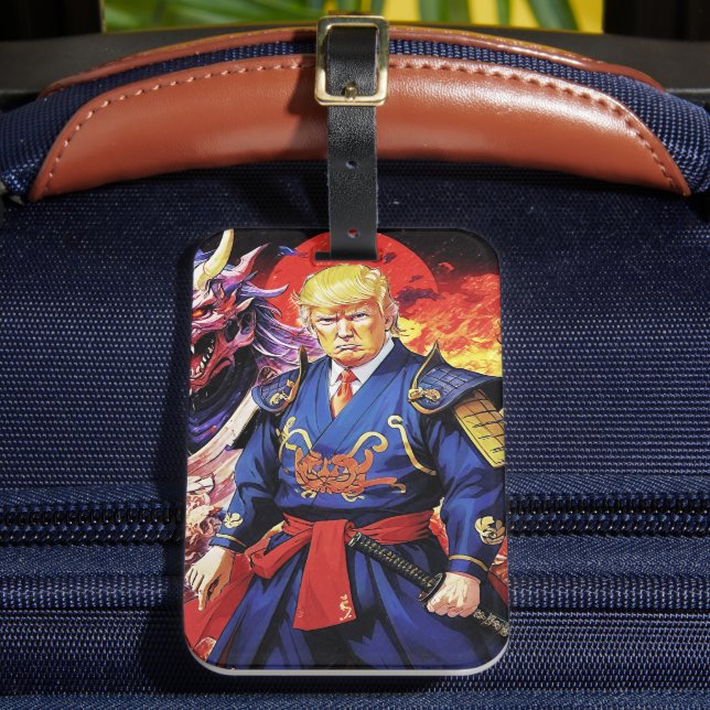 Etiqueta De Bagagem Epic Trump Samurai Anime (Frente Insitu 2)