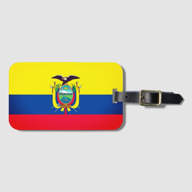 Etiqueta De Bagagem Equador (Frente Horizontal)