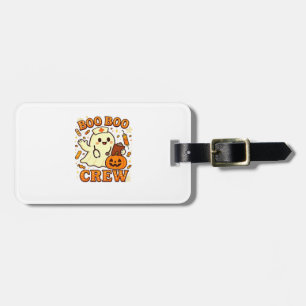 Etiqueta De Bagagem Equipe Boo Boo Enfermeira Divertida Halloween Fant