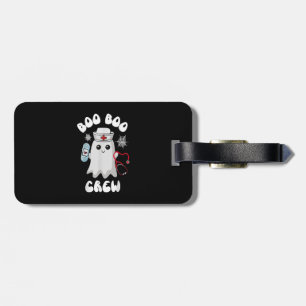 Etiqueta De Bagagem Equipe Boo Boo Enfermeira Fofa Fantasma Halloween