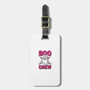 Etiqueta De Bagagem Equipe Boo Enfermeira Fantasma Design Vetorial Hal