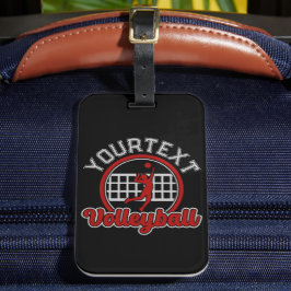 Etiqueta De Bagagem Equipe de Esportes de Ataque à Bola de Spike de NO