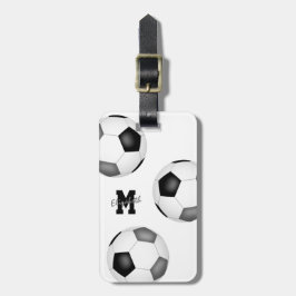 Etiqueta De Bagagem equipe de futebol da cinza negra colore identifica